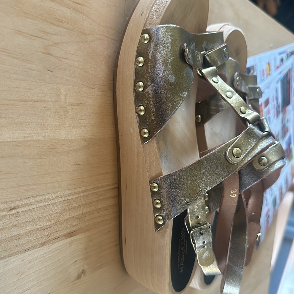 Swedish Hasbeen Rivets - Gold - Worn ONCE